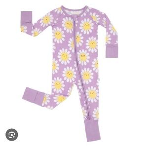 Little Sleepies Flower Power Print zippies pajamas newborn like new